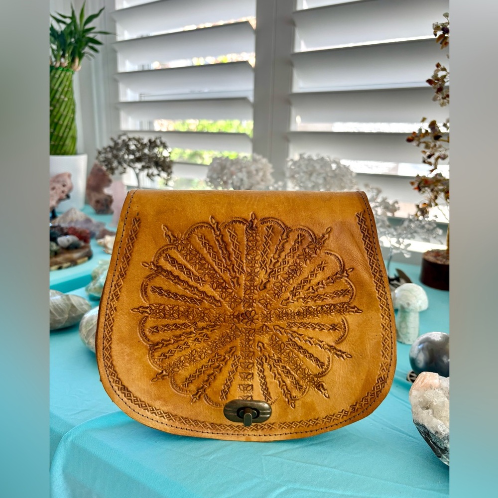 Moroccan Leather handbag - Picture 6 of 10
